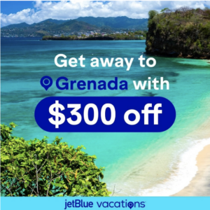 Save $300 on your flight + hotel package with JetBlue Vacations! 